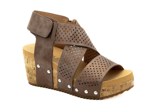 Corkys Guilty Pleasure Wedge-Bronze