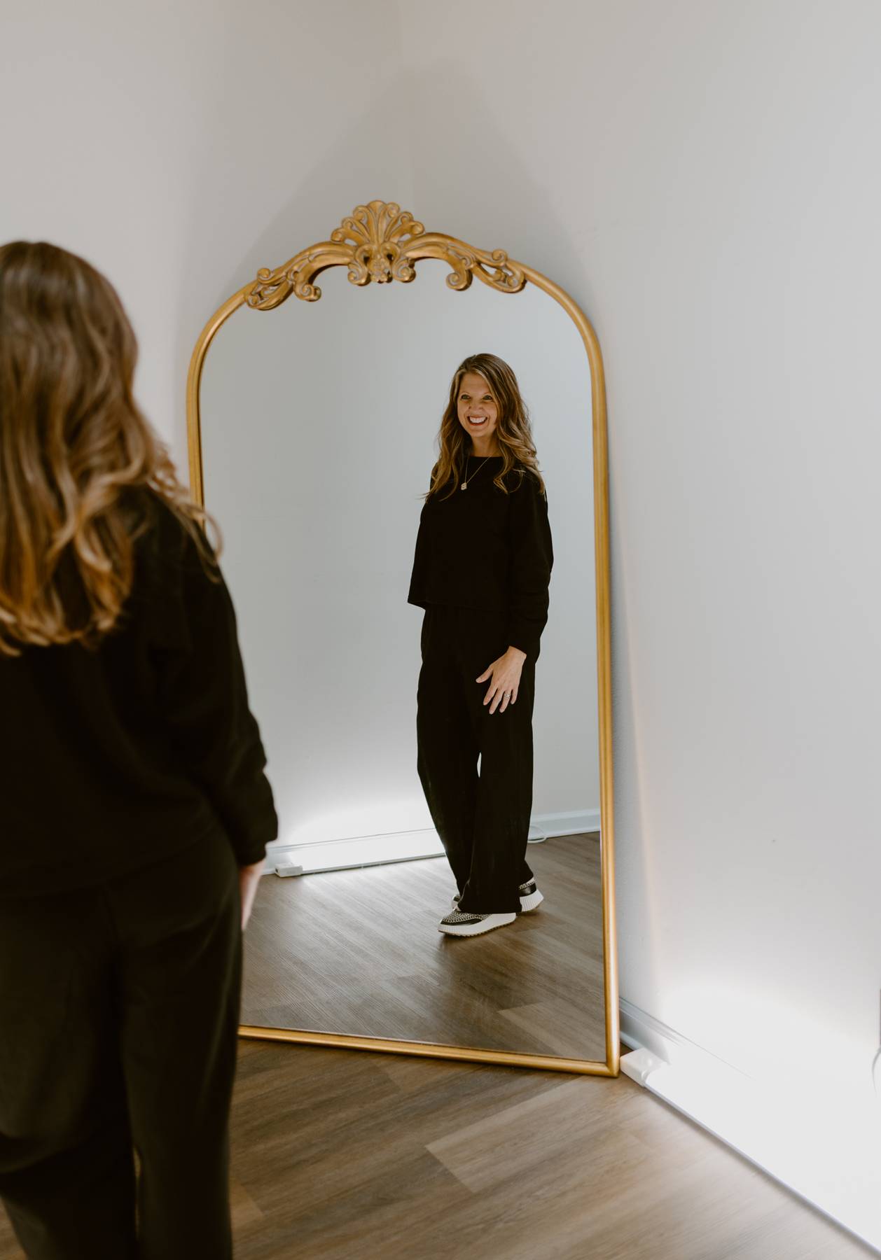 Essential Cozy Wide-Leg Lounge Set | Black