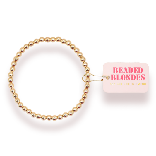 The 4mm Bold Gold Stack Bracelet