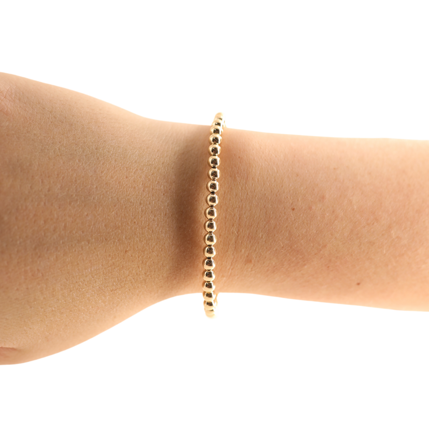 The 4mm Bold Gold Stack Bracelet