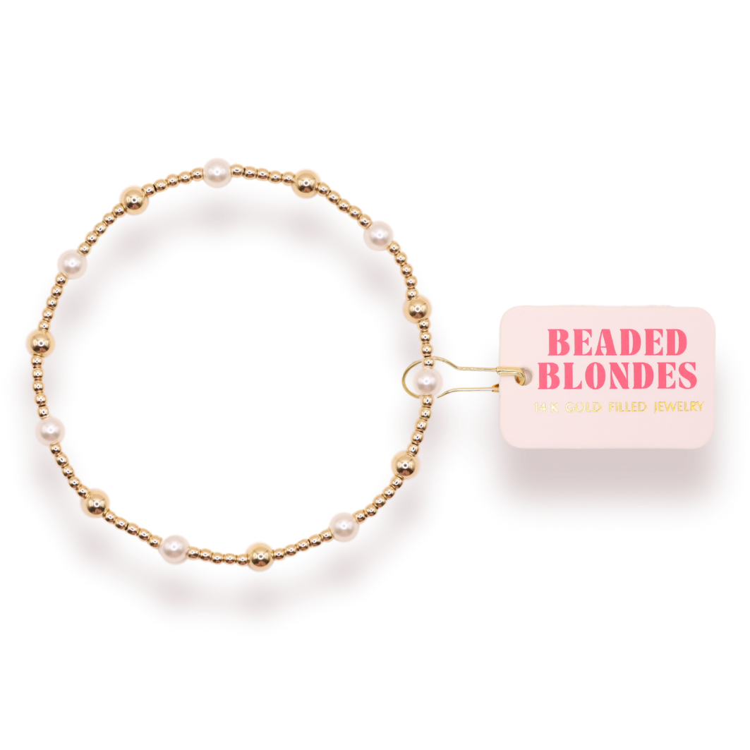 The June Pearl + Gold Bracelet