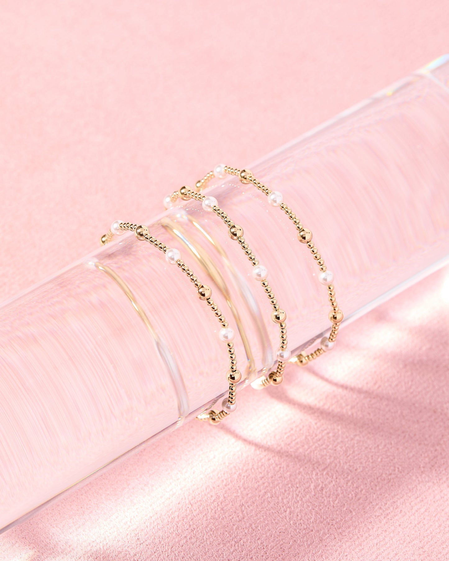 The June Pearl + Gold Bracelet