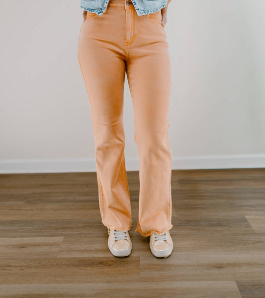 The Neyland Wide Leg Denim | Orange