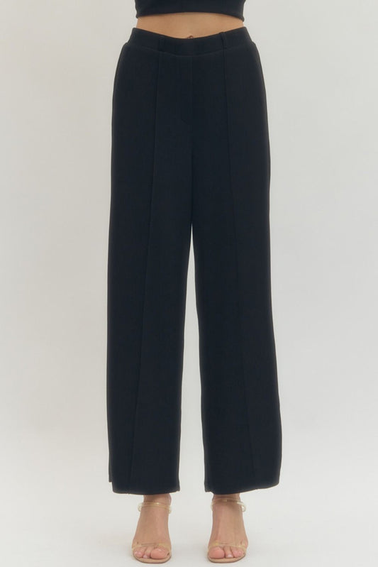 The After Hours Wide Leg Pant | Black
