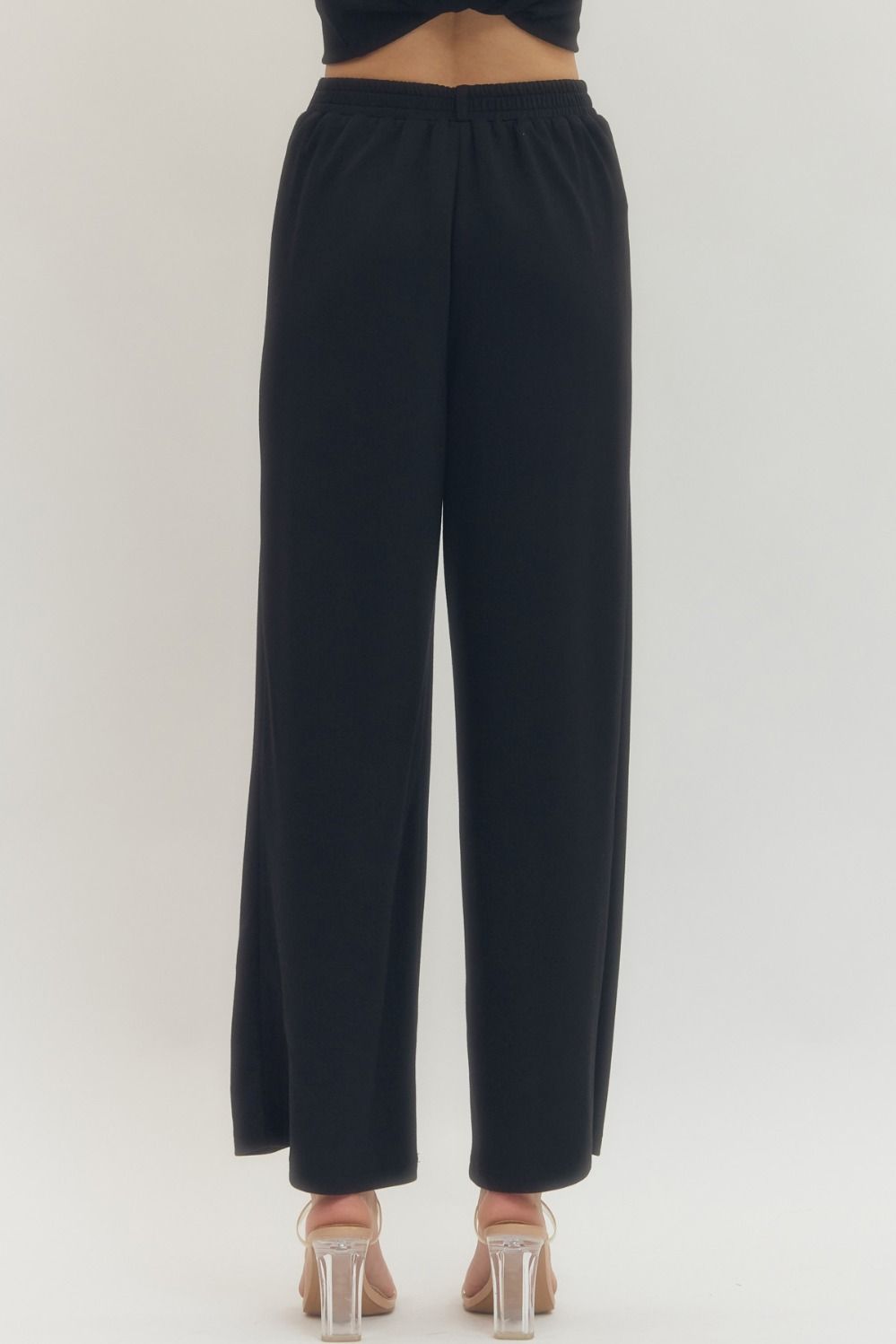 The After Hours Wide Leg Pant | Black