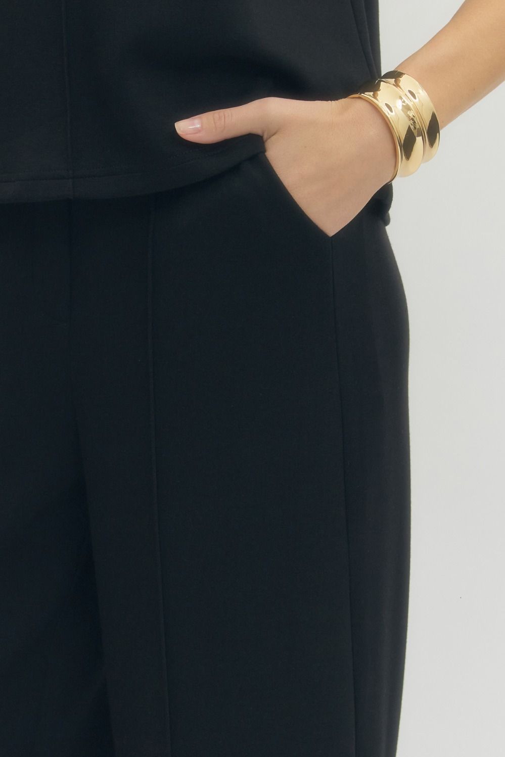 The After Hours Wide Leg Pant | Black
