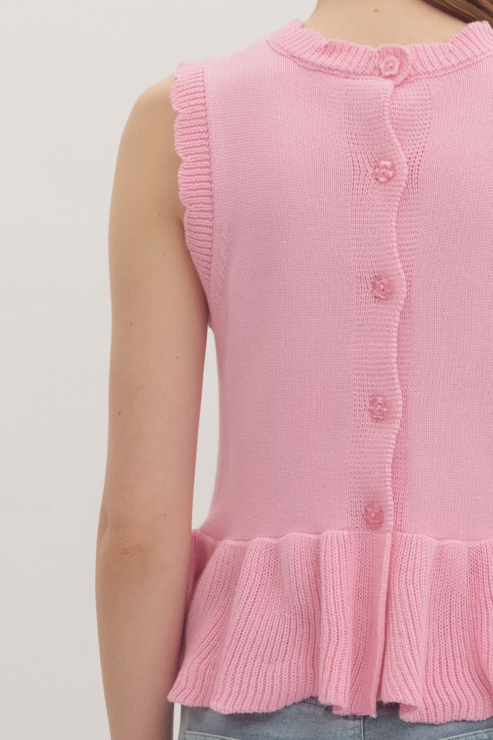 The Pink Palms Peplum Top