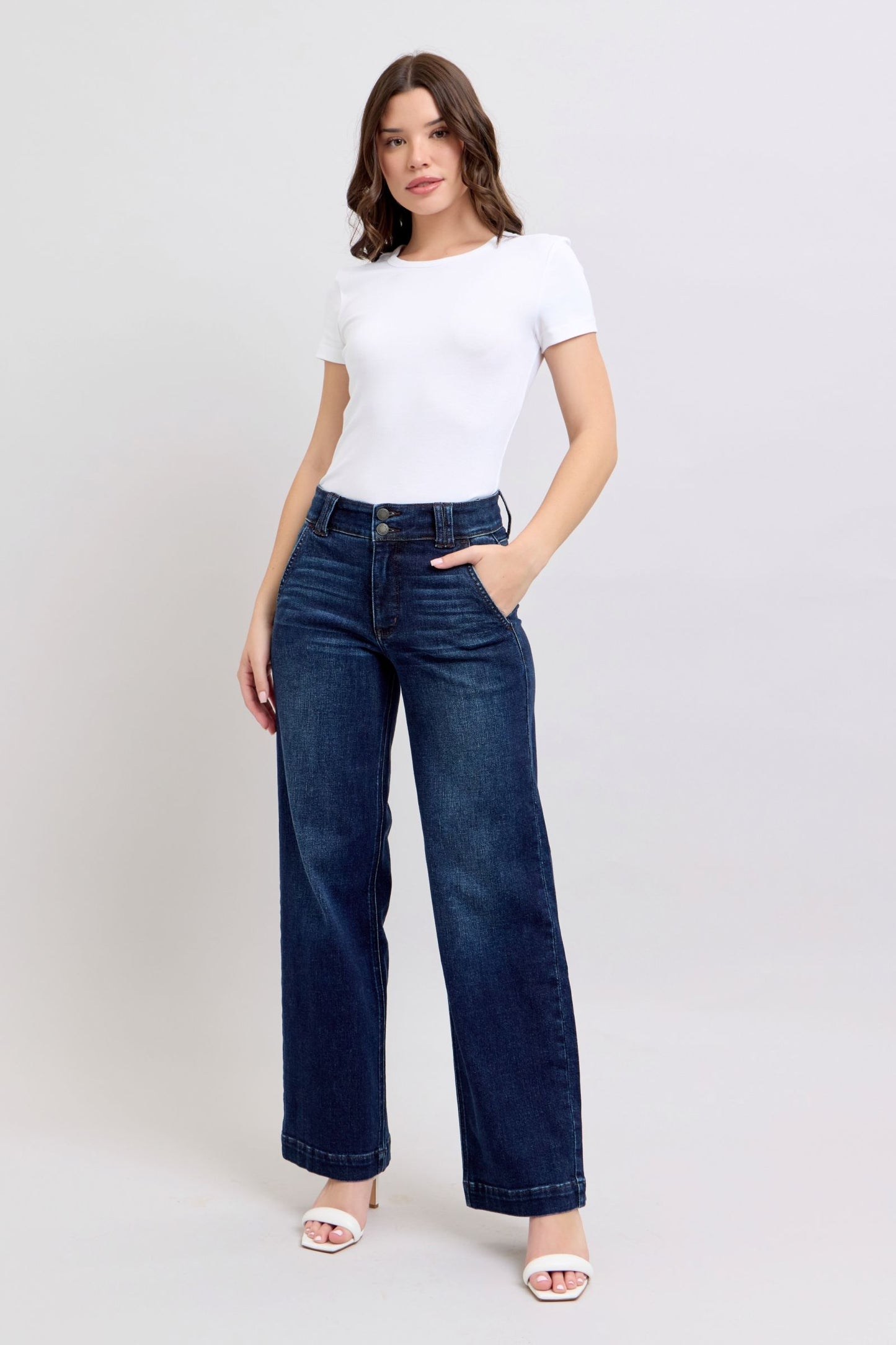 The Hamilton Wide Leg Jean | Judy Blue