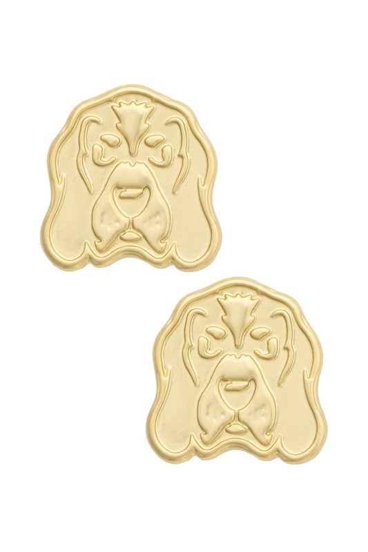 Smokey Gold Stud Earrings