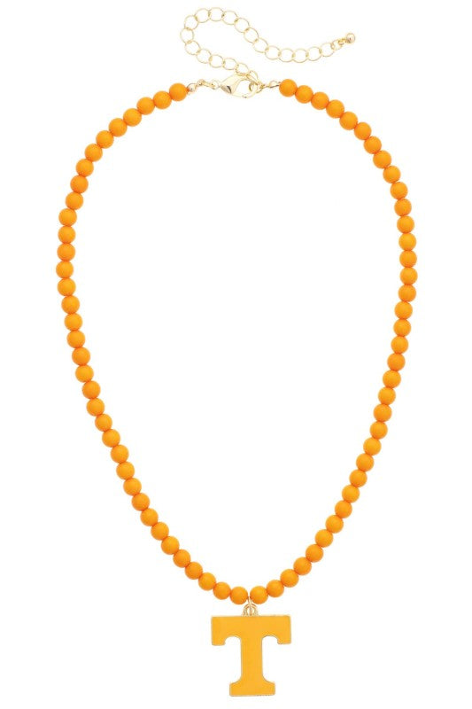 Power T Beaded Necklace