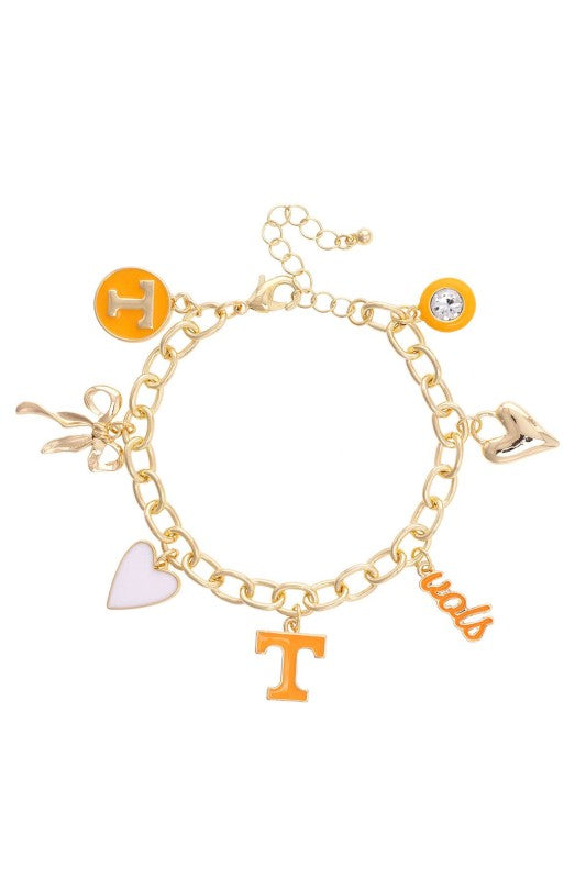 Vols Charm Link Bracelet
