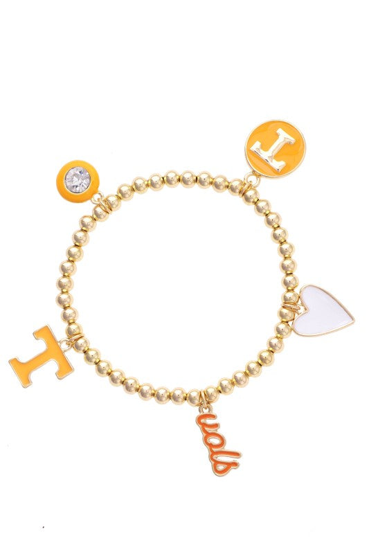 Vols Charm Stretch Bracelet