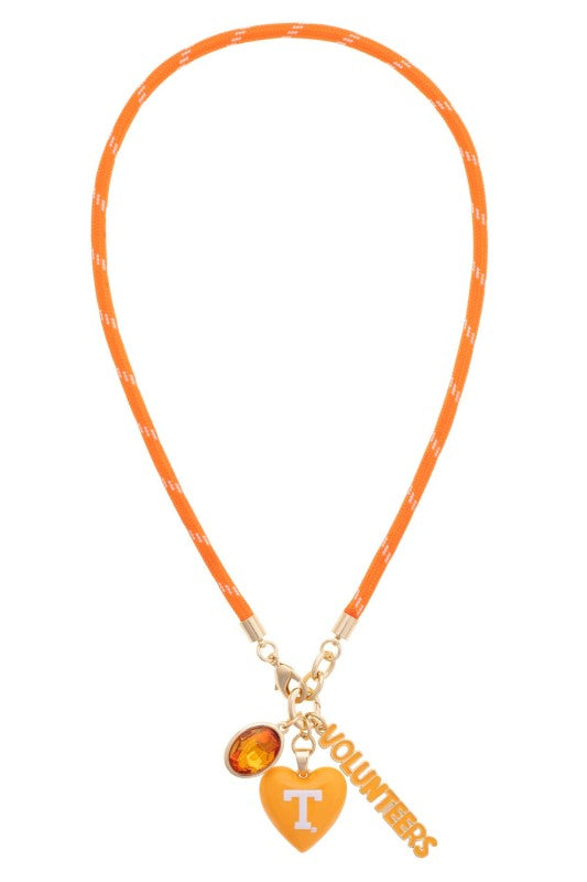 Volunteer Heart Cord Necklace