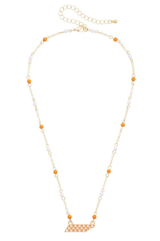Checkerboard Layering Necklace