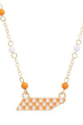 Checkerboard Layering Necklace
