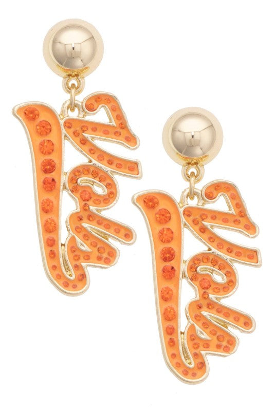 Vols Pavé Drop Earrings