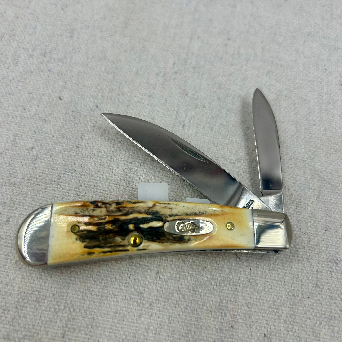 Case XX Sway Back Jack Knife - Stag - 2009 - Tony Bose - in Original Tin