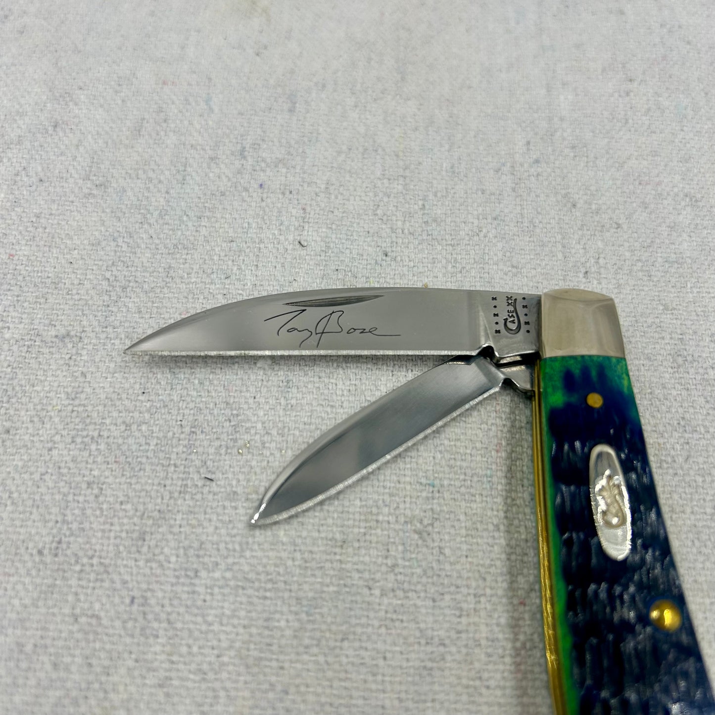 Case XX Sway Back Jack - Stag - 2010 - Hunter Green Rogers Jigged Bone