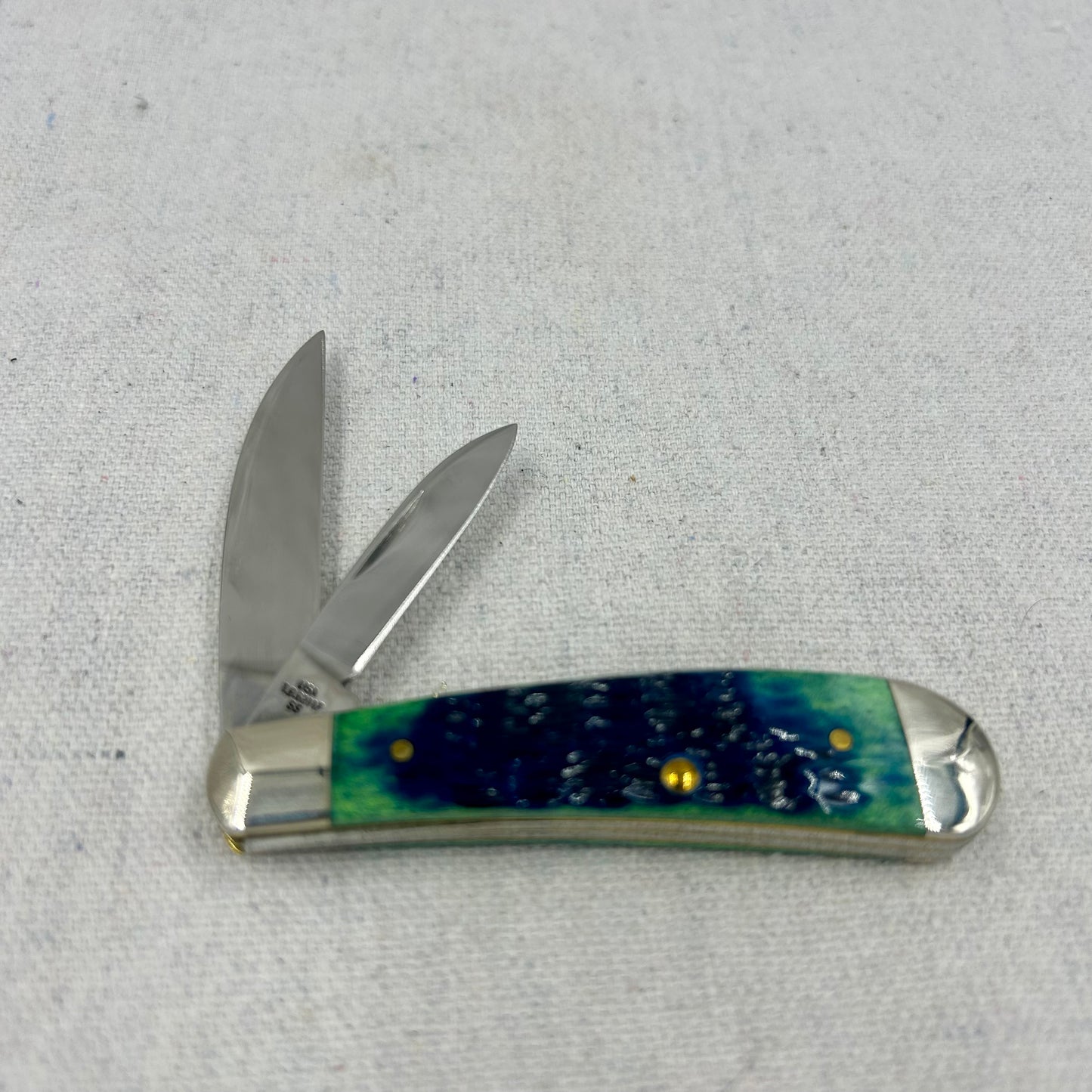 Case XX Sway Back Jack - Stag - 2010 - Hunter Green Rogers Jigged Bone