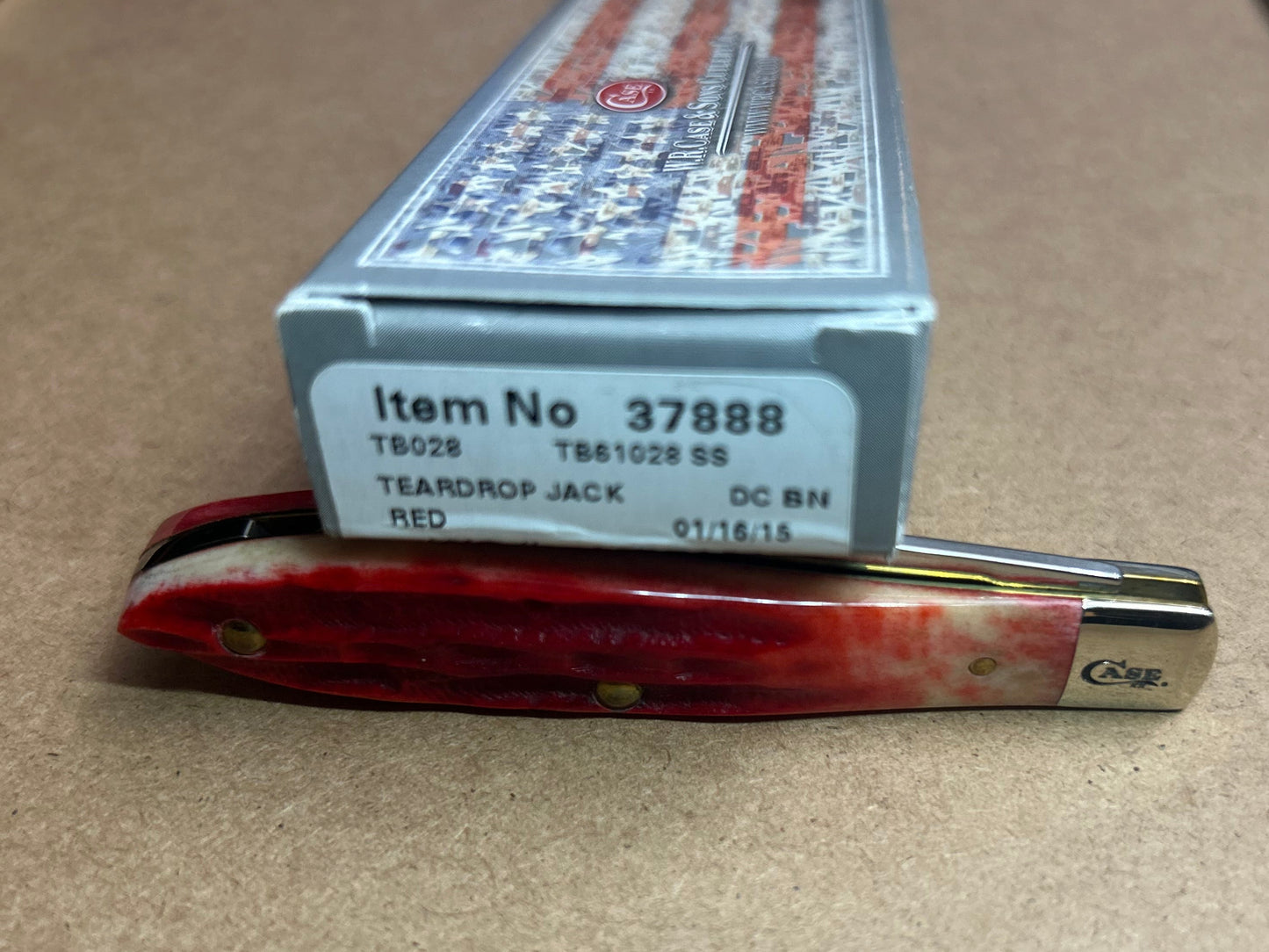 2015 CASE TONY BOSE Teardrop Jack - Deep Canyon Red Bone - 37888 … BEAUT