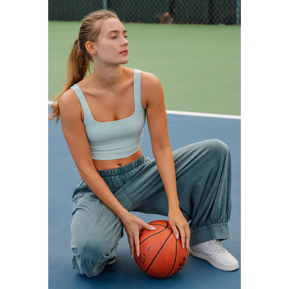 The Juniper Mineral-Washed Barrel Pants | Deep Jungle