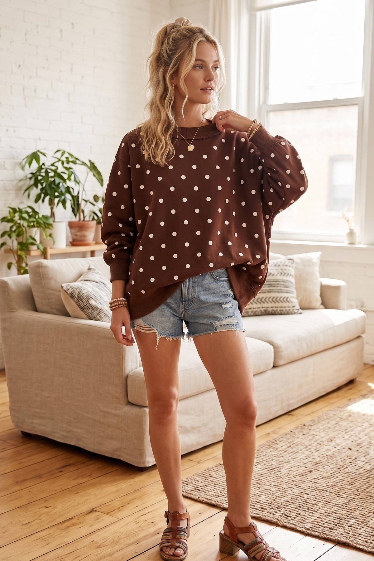 The Dottie Darling Polka Dot Pullover