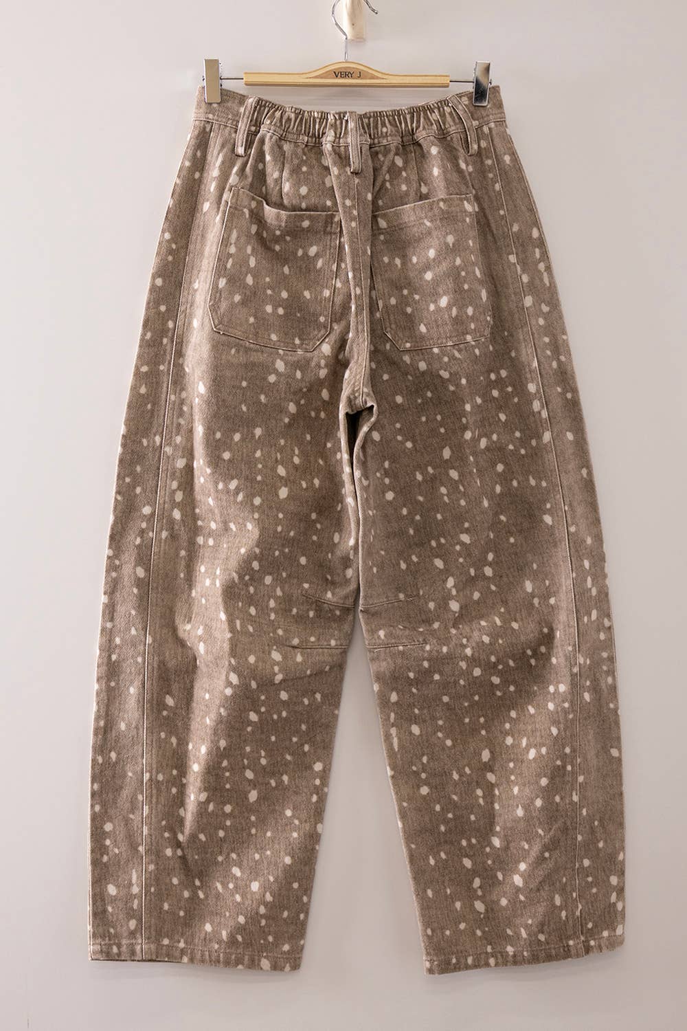 Speckled Drift Barrel Jeans | Charcoal