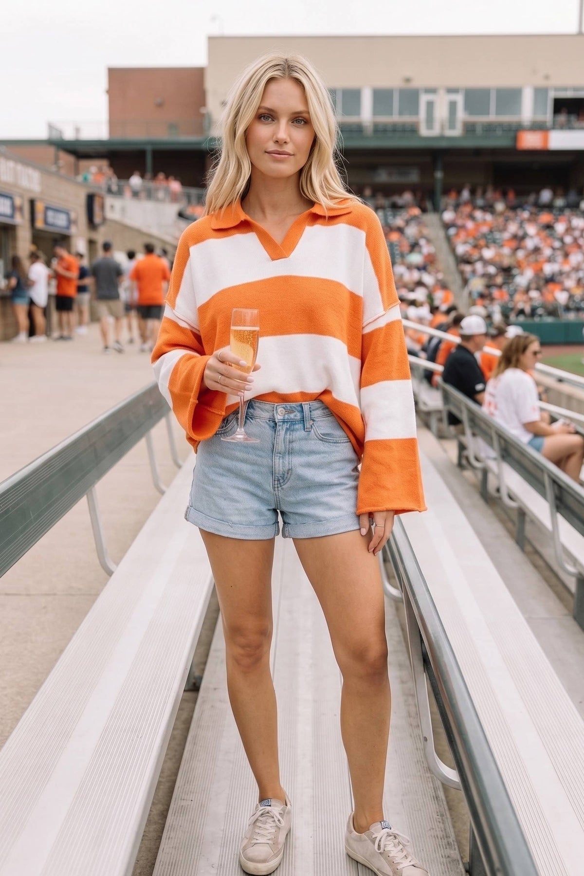 The Volunteer Varsity Striped Knit Sweater