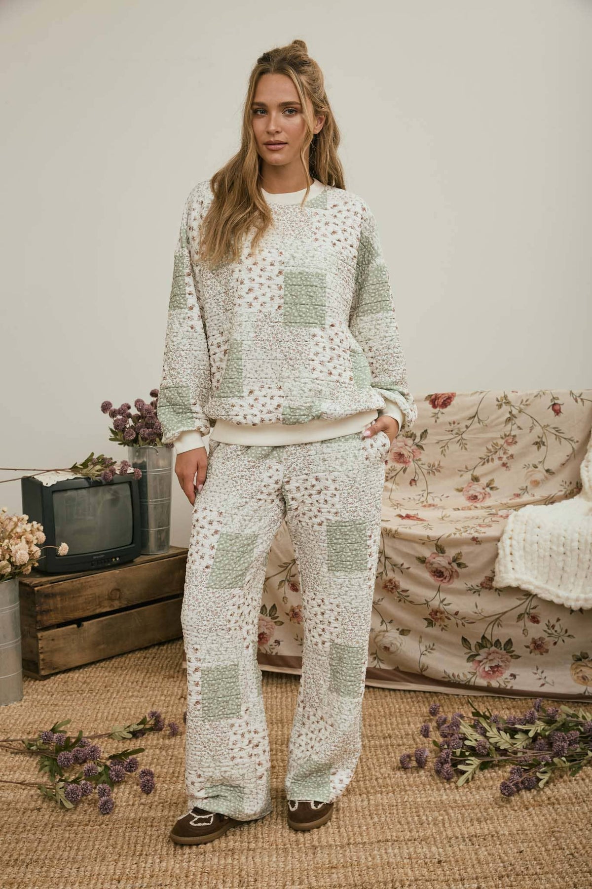 Heirloom Garden Quilted Pants