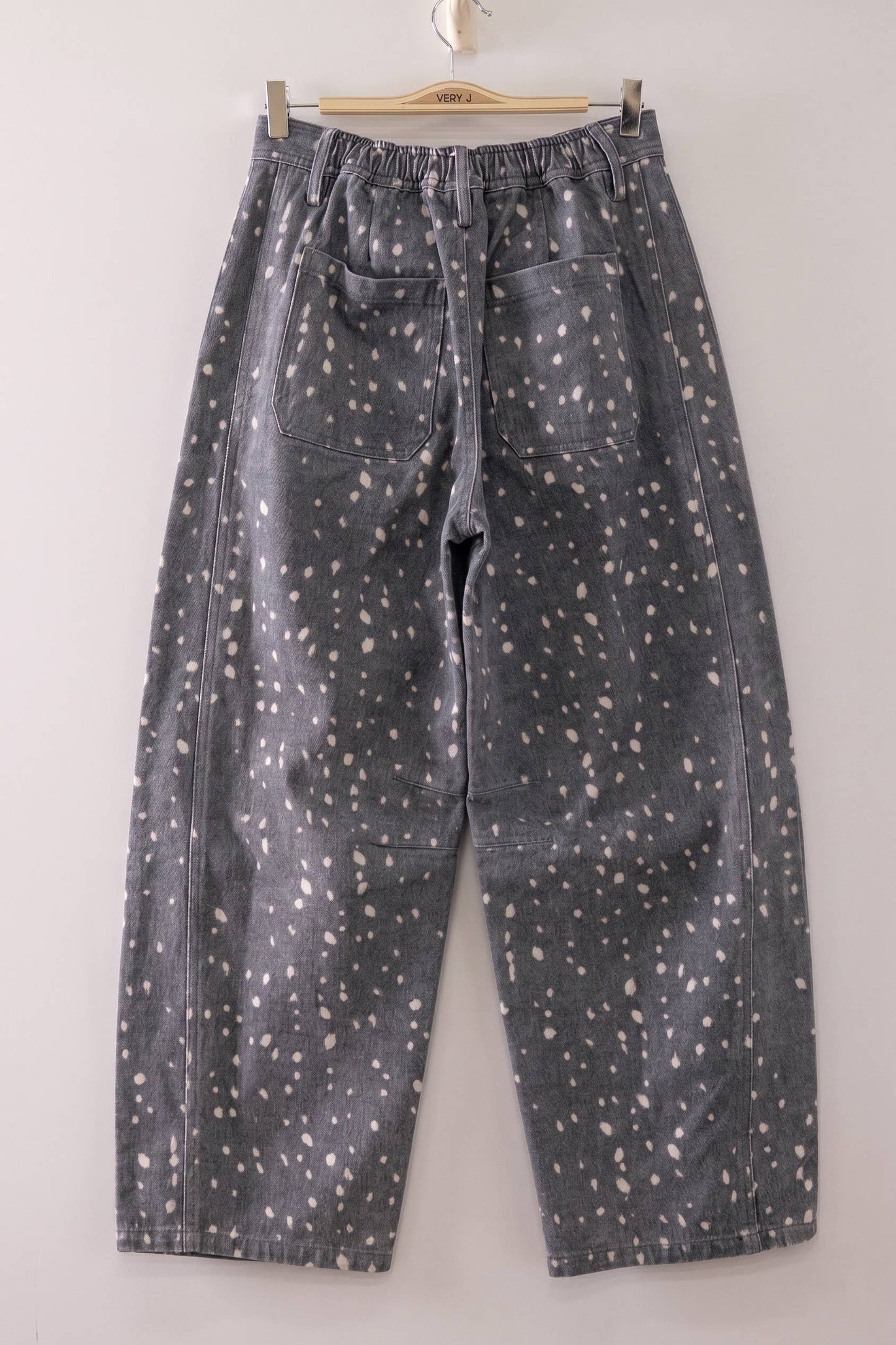 Speckled Drift Barrel Jeans | Charcoal