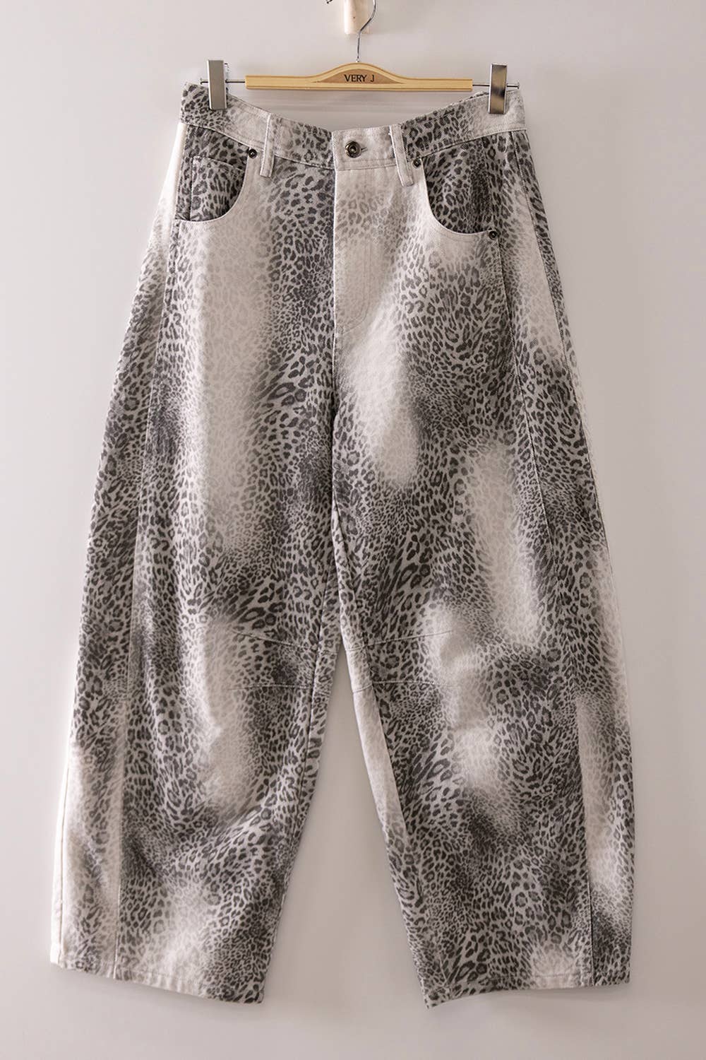 Speckled Drift Barrel Jeans | Mocha