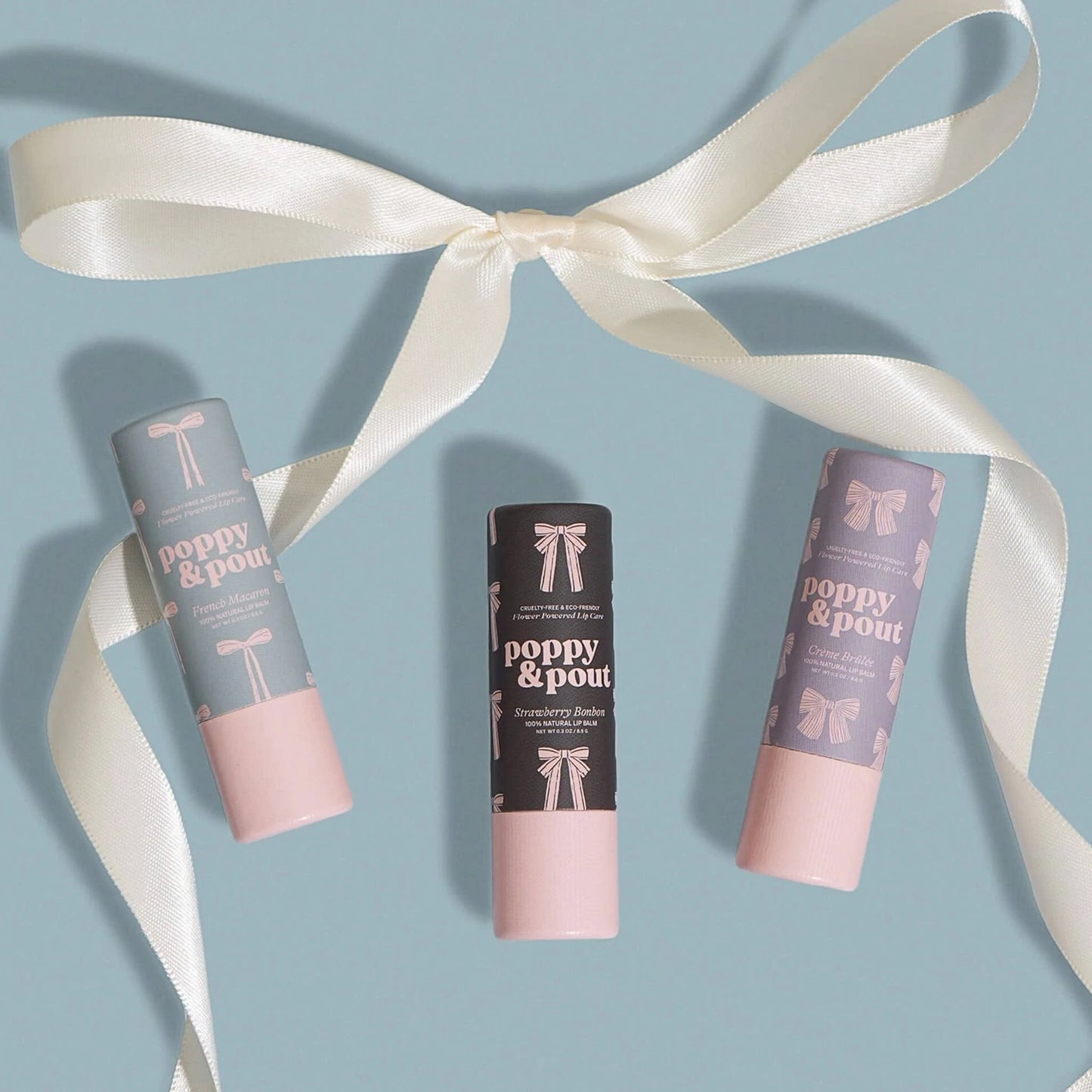 Poppy and Pout Coquette Lip Balm Trio